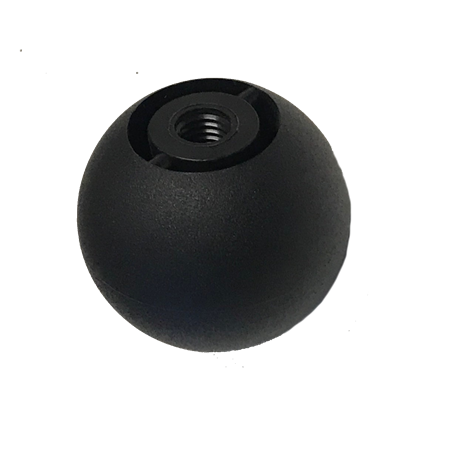 bolknop 50mm met gat voor kabel