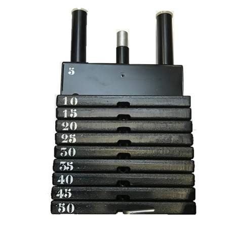 Steekgewicht stapel 50kg per 5kg, kompleet