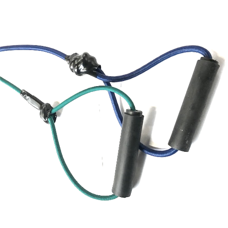 vervangingset elastische koorden: 1x groen / 1x blauw