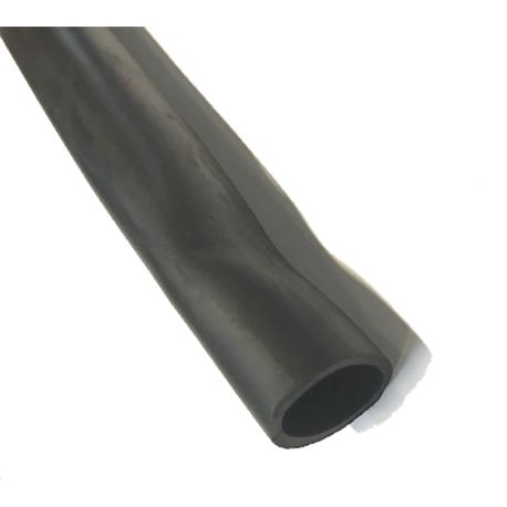 rubber sloef voor omkleden ronde buis 25mm, per 1000mm